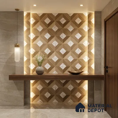 TL 12822 Veneer 301 4 ft x 2 ft Vitrified Matte Finish Tile - 9 mm