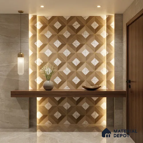 TL 12822 Veneer 301 4 ft x 2 ft Vitrified Matte Finish Tile - 9 mm