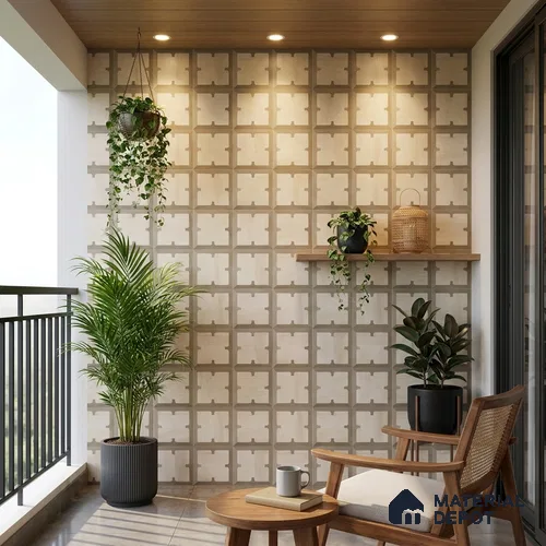 TL 12823 Veneer 313 Grey 4 ft x 2 ft Vitrified Matte Finish Tile - 9 mm