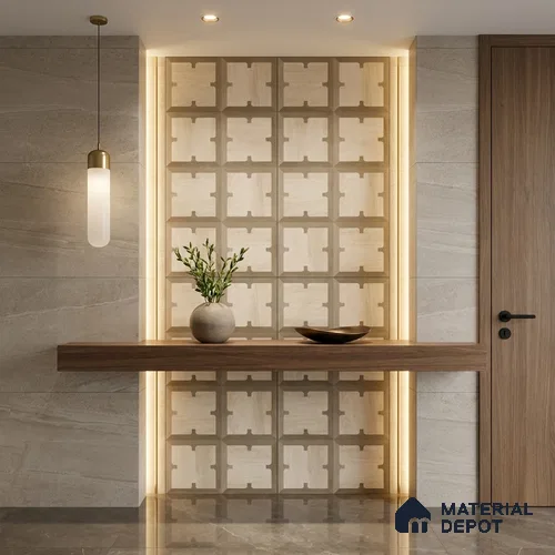 TL 12823 Veneer 313 Grey 4 ft x 2 ft Vitrified Matte Finish Tile - 9 mm