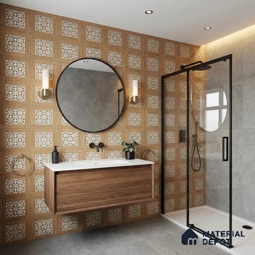 TL 12827 Veneer 317 4 ft x 2 ft Vitrified Matte Finish Tile - 9 mm