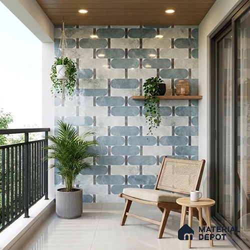 Highlighter Wall Tile TL 12839 Arctic Pista Decor 4 ft x 2 ft Glossy Finish Vitrified Tile - 9 mm | Suitable For Bathroom, Kitchen, Balcony