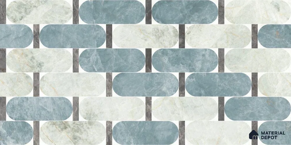 Highlighter Wall Tile TL 12839 Arctic Pista Decor 4 ft x 2 ft Glossy Finish Vitrified Tile - 9 mm | Suitable For Bathroom, Kitchen, Balcony
