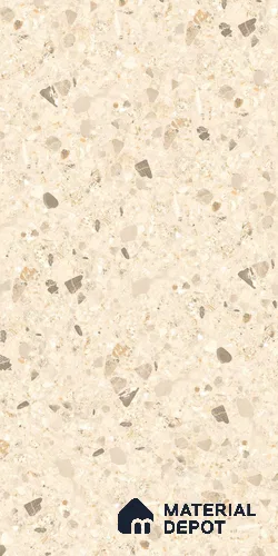 Terrazzo Wall & Floor Tile TL 12841 B Terrazzo Beige 4 ft x 2 ft Matte Finish Vitrified Tile - 9 mm | Suitable For Bathroom, Kitchen, Balcony