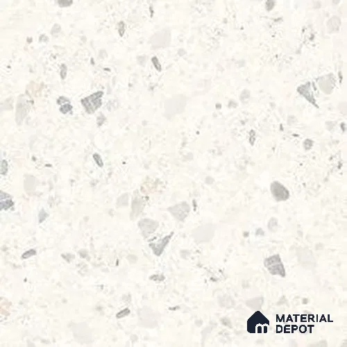 Terrazzo Wall & Floor Tile TL 12841 E Terrazzo Bianco 2 ft x 2 ft Matte Finish Vitrified Tile - 9 mm | Suitable For Bathroom, Kitchen, Balcony