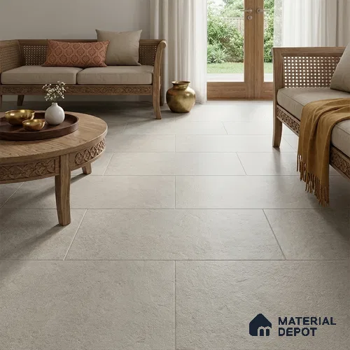 Plain Floor Tile TL 12846 Blast Desert Sahara 4 ft x 2 ft Punch Matte Finish Fullbody Vitrified Tile - 20 mm