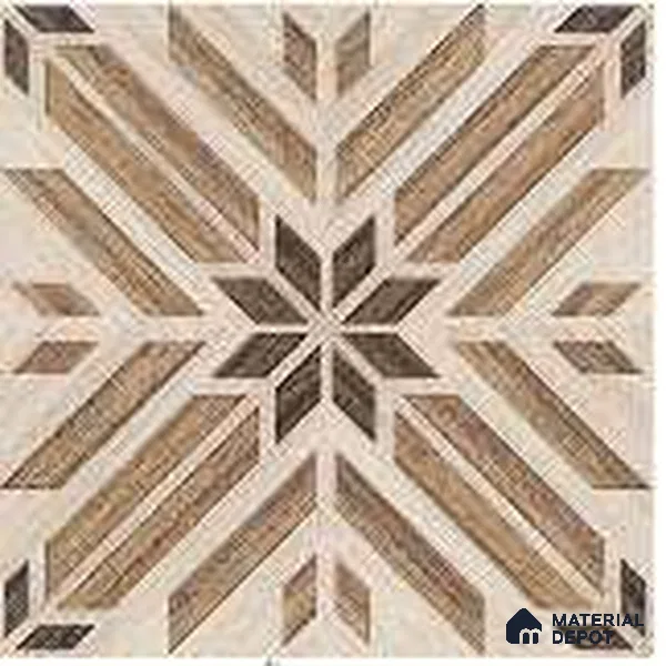 Wood Floor & Wall Tile TL 12858 B Adrien 8 x 8 inch Matte Finish Porcelain Tile - 9 mm