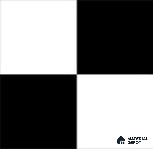 Subway Floor & Wall Tile TL 12865 Black & White Checkerboard 8 x 8 inch Matte Finish Porcelain Tile - 9 mm