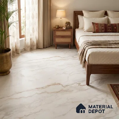 Marble Wall & Floor Tile TL 12908 Alton Natural 6 ft x 4 ft Endless Velvet Finish Vitrified Tile - 9 mm | 3 Random Design | Suitable For Living Room & Dining