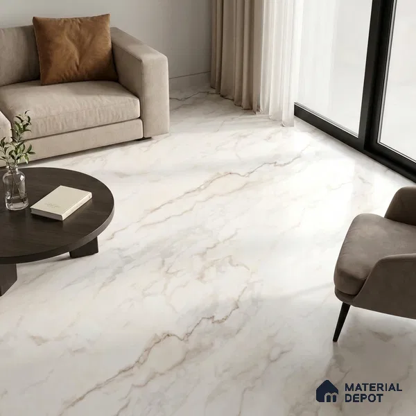 Marble Wall & Floor Tile TL 12908 Alton Natural 6 ft x 4 ft Endless Velvet Finish Vitrified Tile - 9 mm | 3 Random Design | Suitable For Living Room & Dining