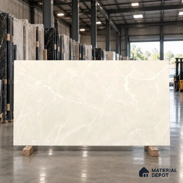 Marble Look Wall Tile TL 12909 Interno Crema 6 ft x 4 ft Satin Finish Vitrified Tile - 9 mm | 6 Random Designs | Suitable For living Room, Bedroom, Bathroom