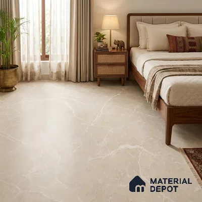 Marble Look Wall Tile TL 12909 Interno Crema 6 ft x 4 ft Satin Finish Vitrified Tile - 9 mm | 6 Random Designs | Suitable For living Room, Bedroom, Bathroom
