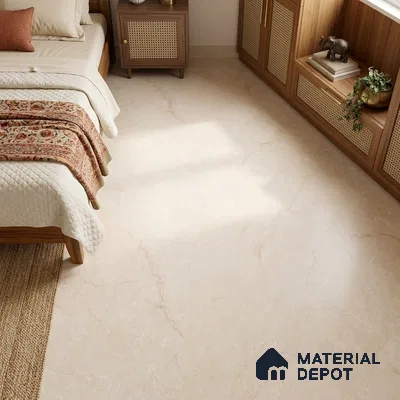 Marble Floor & Wall Tile TL 12911 Regal Bottochino 6 ft x 4 ft Marboza Finish Vitrified Tile - 9 mm | 3 Random Design | Suitable For Living Room, Bedroom & Dining