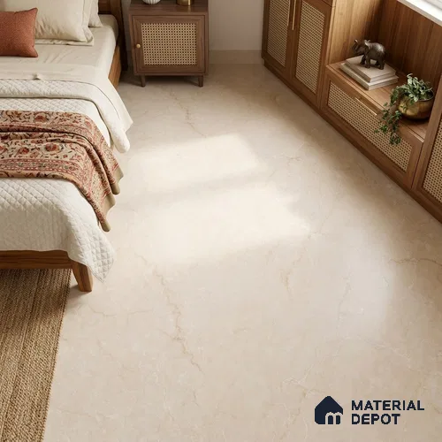 Marble Floor & Wall Tile TL 12911 Regal Bottochino 6 ft x 4 ft Marboza Finish Vitrified Tile - 9 mm | 3 Random Design | Suitable For Living Room, Bedroom & Dining