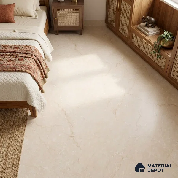 Marble Floor & Wall Tile TL 12911 Regal Bottochino 6 ft x 4 ft Marboza Finish Vitrified Tile - 9 mm | 3 Random Design | Suitable For Living Room, Bedroom & Dining