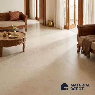 Marble Floor & Wall Tile TL 12911 Regal Bottochino 6 ft x 4 ft Marboza Finish Vitrified Tile - 9 mm | 3 Random Design | Suitable For Living Room, Bedroom & Dining