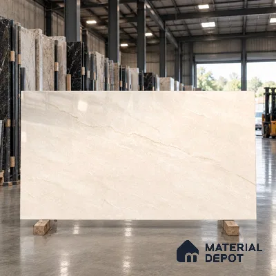 Marble Floor & Wall Tile TL 12912 Granio Beige  6 ft x 4 ft Velvet Finish Vitrified Tile - 9 mm | 3 Random Design | Suitable For Living Room, Bedroom & Dining