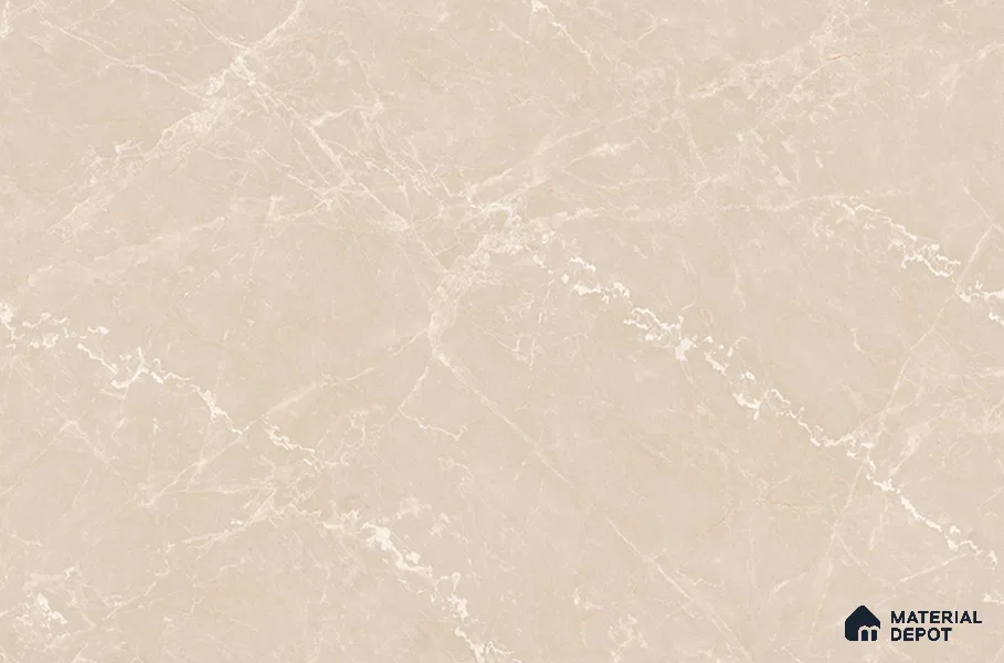Marble Floor & Wall Tile TL 12914 Tunisia Beige 6 ft x 4 ft Velvet Finish Vitrified Tile - 9 mm | 3 Random Design | Suitable For Living Room, Bedroom & Dining