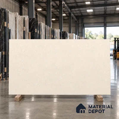 Stone Floor & Wall Tile TL 12927 E Hazestone Crema  6 ft x 4 ft Vitrified Matte Finish Tile - 9 mm | 3 Random Design | Suitable for Living Room, Bedroom, Bathroom, Office & Dining