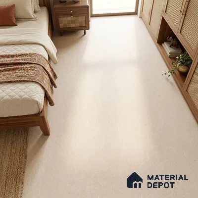 Stone Floor & Wall Tile TL 12927 E Hazestone Crema  6 ft x 4 ft Vitrified Matte Finish Tile - 9 mm | 3 Random Design | Suitable for Living Room, Bedroom, Bathroom, Office & Dining