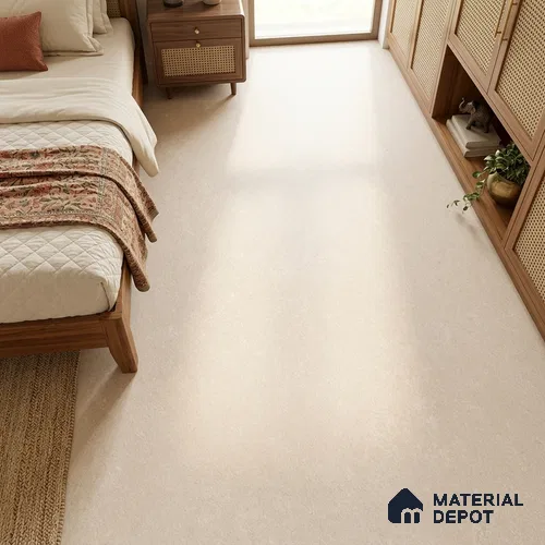Stone Floor & Wall Tile TL 12927 E Hazestone Crema 6 ft x 4 ft Vitrified Matte Finish Tile - 9 mm | 3 Random Design | Suitable for Living Room, Bedroom, Bathroom, Office & Dining