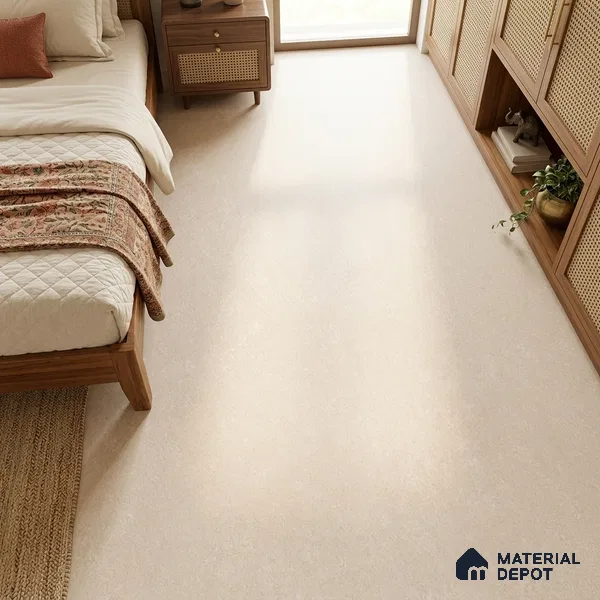 Stone Floor & Wall Tile TL 12927 E Hazestone Crema 6 ft x 4 ft Vitrified Matte Finish Tile - 9 mm | 3 Random Design | Suitable for Living Room, Bedroom, Bathroom, Office & Dining