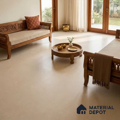Stone Wall Tile TL 12927 F Hazestone Crema Metrix  6 ft x 4 ft Vitrified Matte Finish Tile - 9 mm | 3 Random Design | Suitable for Living Room, Bedroom, Bathroom, Office, Dining & Highlighter Wall