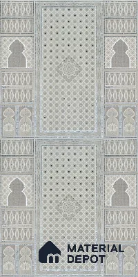 Lippan Art Mirror Mural Wall Tile TL 13105 B Sand Palace Lattice 4 ft x 1 ft Vitrified Matte Finish - 9 mm | Suitable for Living Room, Accent/Feature Wall, Pooja Room