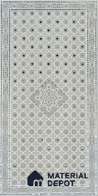 Lippan Art Mirror Mural Wall Tile TL 13105 Sand Palace Lattice 4 ft x 2 ft Vitrified Matte Finish - 9 mm | Suitable for Living Room, Accent/Feature Wall, Pooja Room