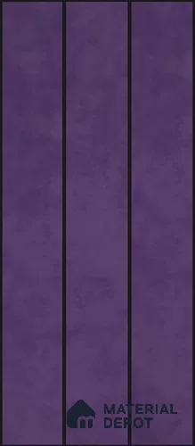 Handmade Third Fired Subway Wall Tile TL 13145 AA Light Violet 300x297 mm Chip Size - 300x47 mm Glossy Finish Ceramic Tile - 9 mm | Suitable For Bathroom, Kitchen Backsplash
