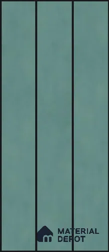 Handmade Third Fired Subway Wall Tile TL 13145 AF Verde 300x297 mm Chip Size - 300x47 mm Glossy Finish Ceramic Tile - 9 mm | Suitable For Bathroom, Kitchen Backsplash