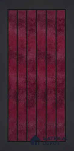 Handmade Third Fired Subway Wall Tile TL 13145 C Burgundy 300x297 mm Chip Size - 300x22 mm Glossy Finish Ceramic Tile - 9 mm | Suitable For Bathroom, Kitchen Backsplash