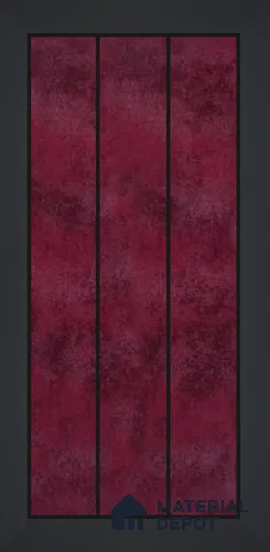 Handmade Third Fired Subway Wall Tile TL 13145 D Burgundy 300x297 mm Chip Size - 300x47 mm Glossy Finish Ceramic Tile - 9 mm | Suitable For Bathroom, Kitchen Backsplash