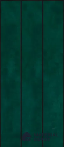 Handmade Third Fired Subway Wall Tile TL 13145 G Dark Green 300x297 mm Chip Size - 300x47 mm Glossy Finish Ceramic Tile - 9 mm | Suitable For Bathroom, Kitchen Backsplash