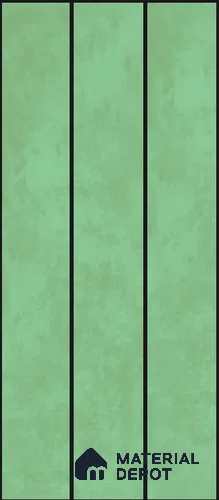 Handmade Third Fired Subway Wall Tile TL 13145 U Light Medium Green 300x297 mm Chip Size - 300x47 mm Glossy Finish Ceramic Tile - 9 mm | Suitable For Bathroom, Kitchen Backsplash