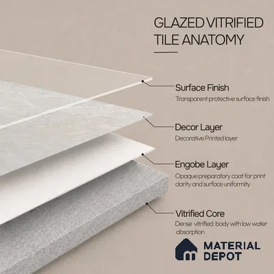 Marble Wall & Floor Tile TL 13176 Silver 4 ft x 2 ft Glossy Finish Vitrified Tile - 9 mm | 4 Random Designs | Suitable For Living Room, Bedroom, Dining