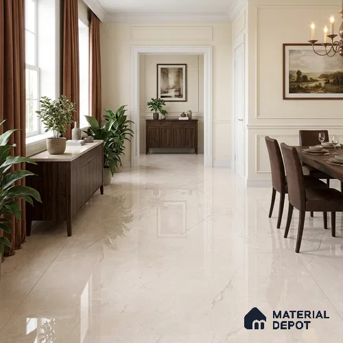 Marble Floor & Wall Tile TL 13308 H Marquina Light 6 ft x 4 ft Pearl Carving Finish Vitrified Tile - 9 mm | Suitable For Living Room, Bedroom & Dining Area