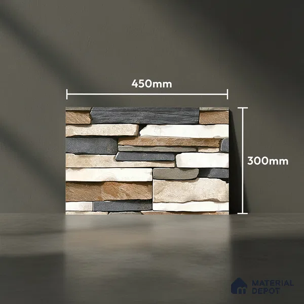 TL 05785 Touch Multi Colour 450x300 mm Glossy Finish Ceramic Wall Tile - 7 mm (Random Design)