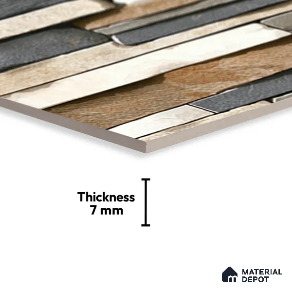 TL 05785 Touch Multi Colour 450x300 mm Glossy Finish Ceramic Wall Tile - 7 mm (Random Design)