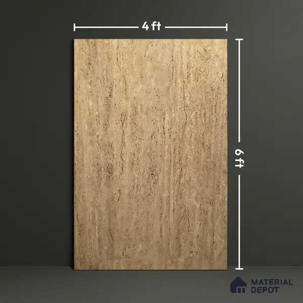 TL 10129 Travertino Beige Granula 1800 x 1200 mm Matte Finish Tile - 9 mm | Adhesive and Spacers Must be Used During Installation