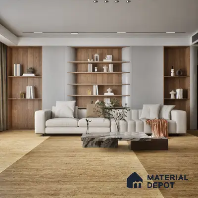 TL 10129 Travertino Beige Granula 1800 x 1200 mm Matte Finish Tile - 9 mm | Adhesive and Spacers Must be Used During Installation