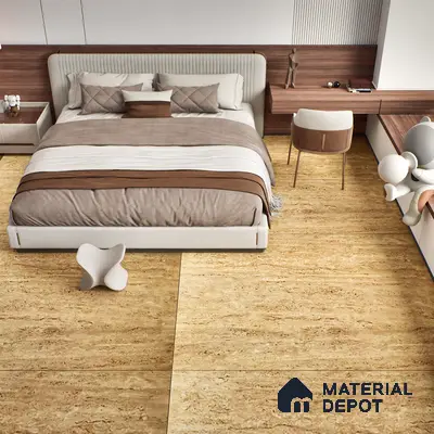 TL 10129 Travertino Beige Granula 1800 x 1200 mm Matte Finish Tile - 9 mm | Adhesive and Spacers Must be Used During Installation