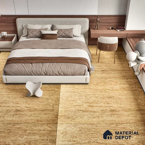 TL 10129 Travertino Beige Granula 1800 x 1200 mm Matte Finish Tile - 9 mm | Adhesive and Spacers Must be Used During Installation