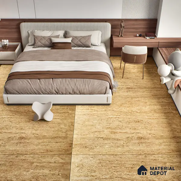 TL 10129 Travertino Beige Granula 1800 x 1200 mm Matte Finish Tile - 9 mm | Adhesive and Spacers Must be Used During Installation