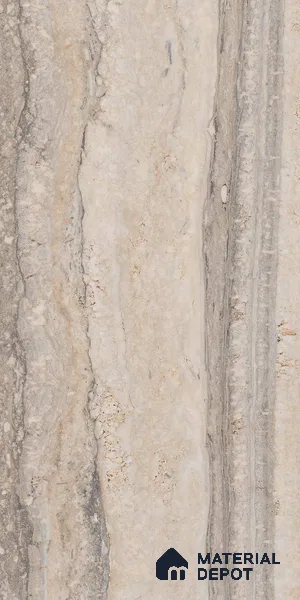 TL 04462 Travertino Romono 1200 x 600 mm Digital Punch Matte Finish Vitrified Tile - 9 mm (Sample)