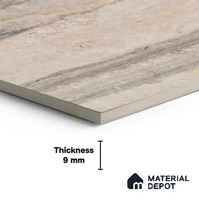 TL 04462 Travertino Romono 1200 x 600 mm Digital Punch Matte Finish Vitrified Tile - 9 mm (Sample)