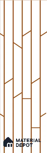 White Patterned Look Acrylic Decorative Wall Panel TL 825 8 ft x 2 ft - 1.5 mm | Suitable for Feature Wall, TV Unit & Living Room | Width is Subjected to 5% Variation