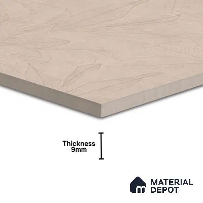 Fabric Look Floor & Wall Tile TL 06012 Forest Patina 2 ft x 2 ft Rustic Carving Matte Finish Vitrified Tile - 9 mm |  Suitable For Living Room, Bedroom, Bathroom, Kitchen & Dining (Sample)