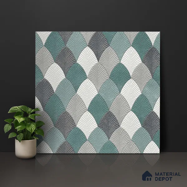 Moroccan Look Floor & Wall Tile TL 06146 Argo 2 ft x 2 ft Glitter Glossy Finish Vitrified Tile - 9 mm  | Suitable For Living Room, Dining, Bathroom & Kitchen | Please Expect a Slight Variation of Pattern (Sample)