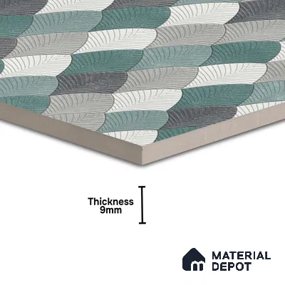 Moroccan Look Floor & Wall Tile TL 06146 Argo 2 ft x 2 ft Glitter Glossy Finish Vitrified Tile - 9 mm  | Suitable For Living Room, Dining, Bathroom & Kitchen | Please Expect a Slight Variation of Pattern (Sample)